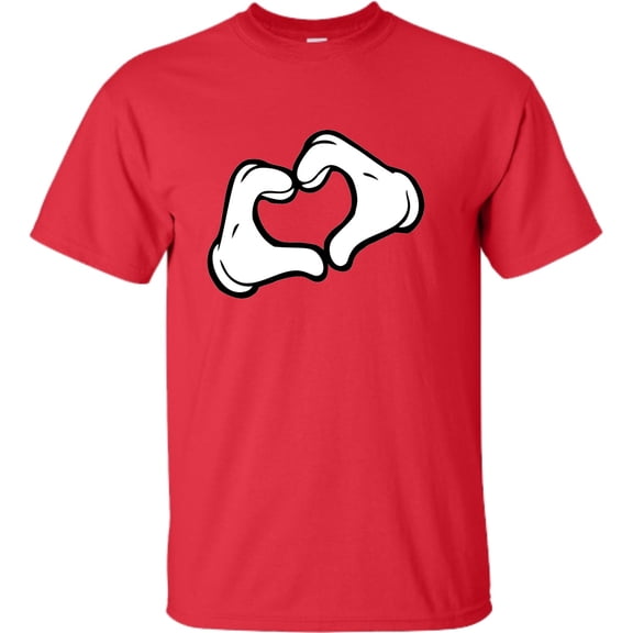 Adult Mickey Heart Hands T-Shirt