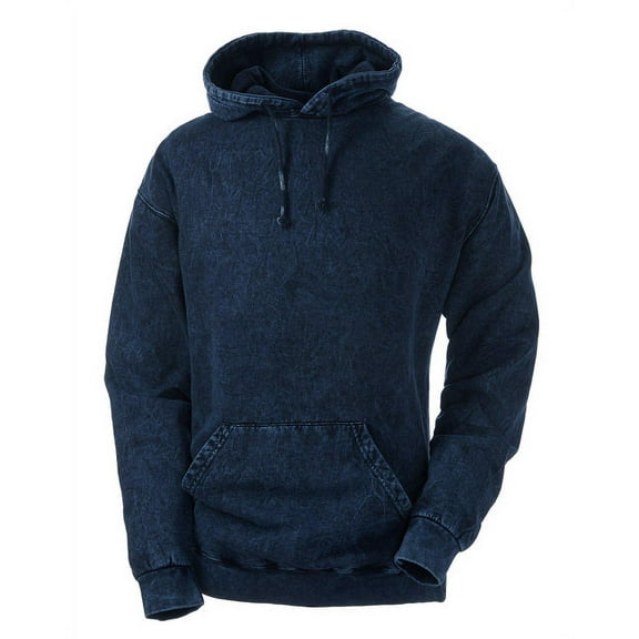 Adult Mineral Tie-Dyed Pullover Hoodie - MINERAL NAVY - 3XL