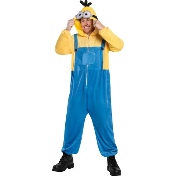 Despicable Me Minion Oversized Jumpsuit Adult's Costume Small 6-12