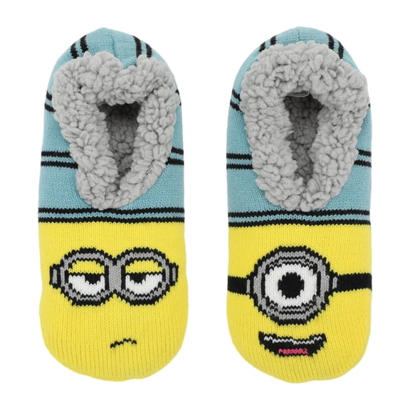 Adult Minions Slipper Socks: Cozy Despicable Me Loungewear-S