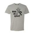 thumbnail image 1 of Adult Moo....I'm A Goat Funny Animal Deluxe T-Shirt, 1 of 1