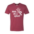 thumbnail image 1 of Adult Moo....I'm A Goat Funny Animal Deluxe T-Shirt, 1 of 1