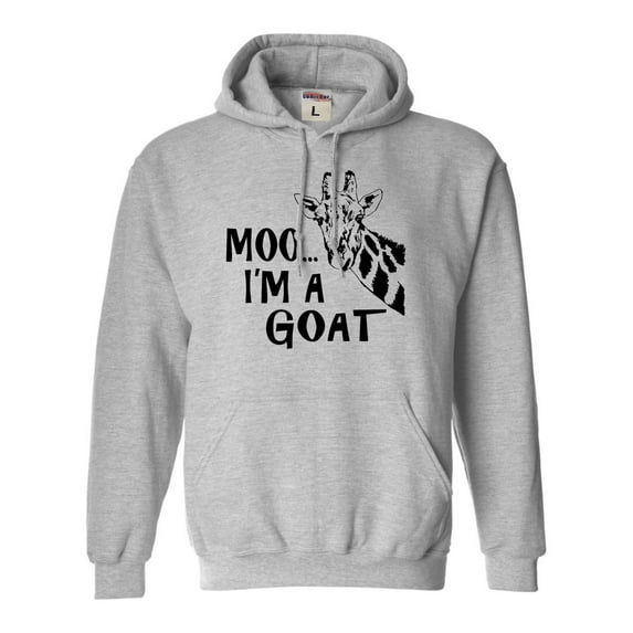 Adult Moo....I'm A Goat Funny Animal Sweatshirt Hoodie