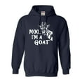 thumbnail image 1 of Adult Moo....I'm A Goat Funny Animal Sweatshirt Hoodie, 1 of 1