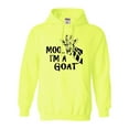 thumbnail image 1 of Adult Moo....I'm A Goat Funny Animal Sweatshirt Hoodie, 1 of 1