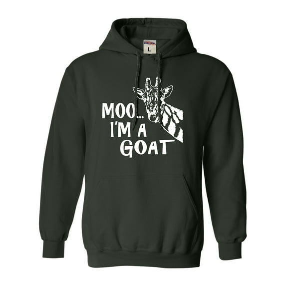 Adult Moo....I'm A Goat Funny Animal Sweatshirt Hoodie