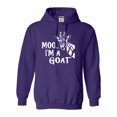 thumbnail image 1 of Adult Moo....I'm A Goat Funny Animal Sweatshirt Hoodie, 1 of 1