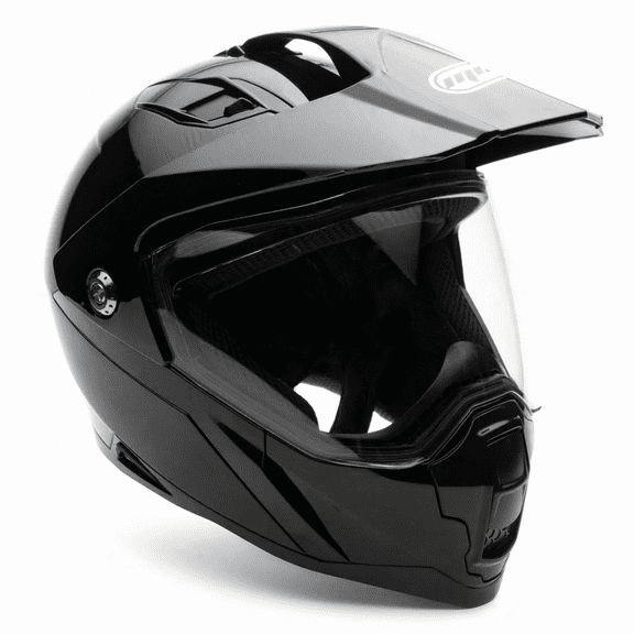 Adult Motorcycle Dual Sport Off-Road Full-Face Helmet DOT – Gloss Black (X-Large) Model 23