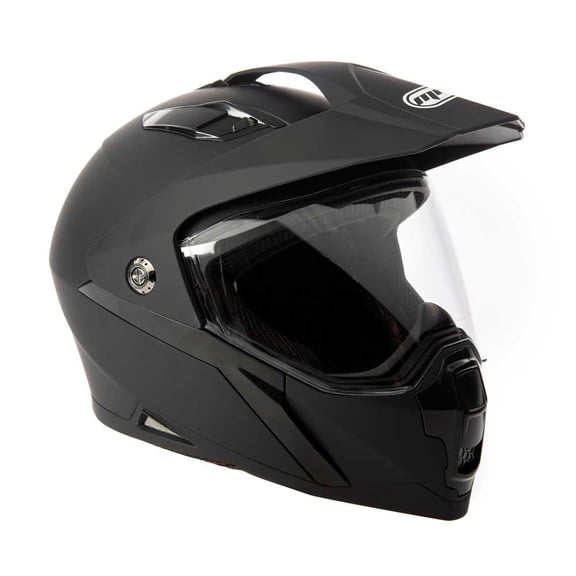 Adult Motorcycle Dual Sport Off-Road Full-Face Helmet DOT - Matte Black (Medium) Model 23
