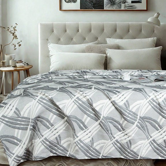 Adult Muslin Blanket – 3-Layer Cotton Construction, Lightweight And Soft For All-Season Bedding