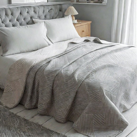 Adult Muslin Blanket – 3-Layer Cotton Construction, Lightweight And Soft For All-Season Bedding