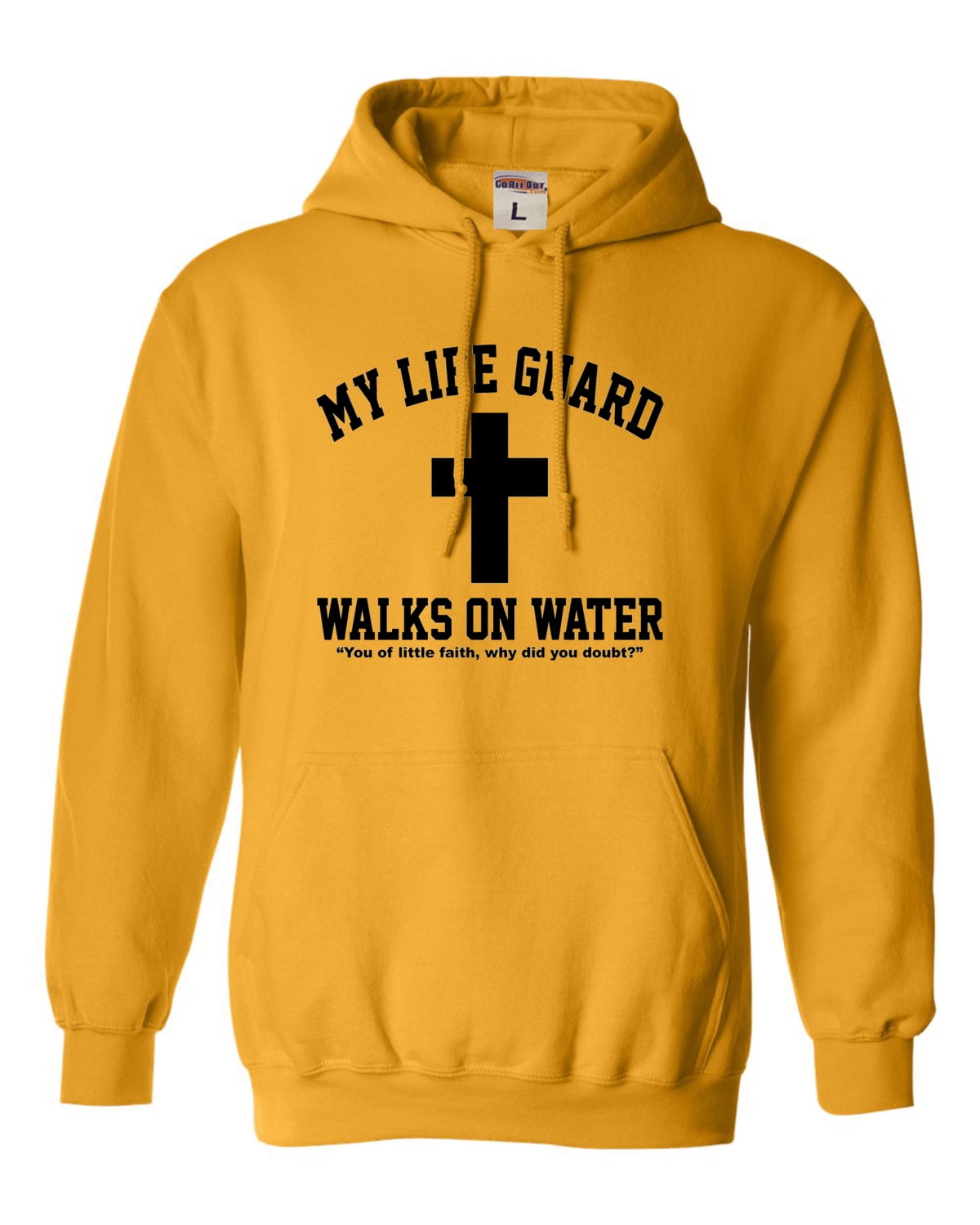 Adult My Life Guard Walks On Water Christian Easter Sweatshirt