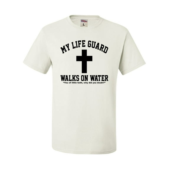 Adult My Life Guard Walks On Water Christian Easter T-Shirt