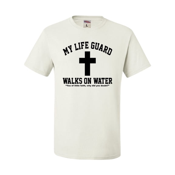 Adult My Life Guard Walks On Water Christian Easter T-Shirt