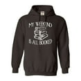 thumbnail image 1 of Adult My Weekend Is All Booked Funny Book Reading Lover Sweatshirt Hoodie, 1 of 1