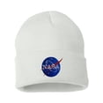 thumbnail image 1 of Adult NASA Insignia Logo Embroidered Cuffed Knit Beanie Cap, 1 of 1