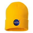 thumbnail image 1 of Adult NASA Insignia Logo Embroidered Cuffed Knit Beanie Cap, 1 of 1