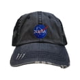 thumbnail image 1 of Adult NASA Insignia Logo Embroidered Distressed Trucker Cap, 1 of 1