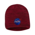 thumbnail image 1 of Adult NASA Insignia Logo Embroidered Marled Knit Beanie Cap, 1 of 1