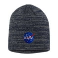 thumbnail image 1 of Adult NASA Insignia Logo Embroidered Marled Knit Beanie Cap, 1 of 1