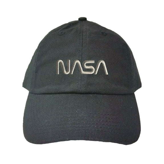 Adult Nasa Worm Logo Embroidered Dad Hat