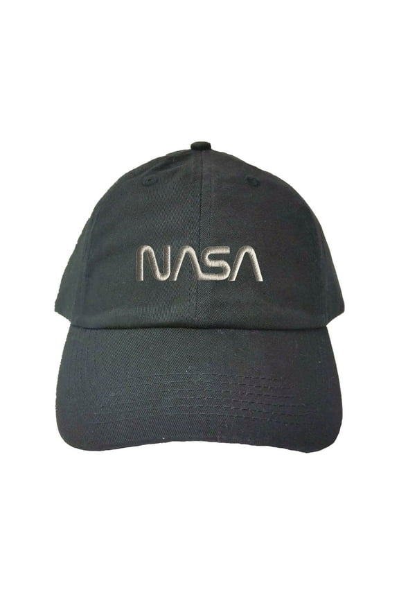 Adult Nasa Worm Logo Embroidered Dad Hat