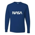 thumbnail image 1 of Adult Nasa Worm Logo Long Sleeve T-Shirt, 1 of 1