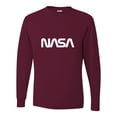 thumbnail image 1 of Adult Nasa Worm Logo Long Sleeve T-Shirt, 1 of 1