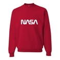 thumbnail image 1 of Adult Nasa Worm Logo Sweatshirt Crewneck, 1 of 1