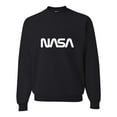 thumbnail image 1 of Adult Nasa Worm Logo Sweatshirt Crewneck, 1 of 1