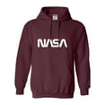 thumbnail image 1 of Adult Nasa Worm Logo Sweatshirt Hoodie, 1 of 1