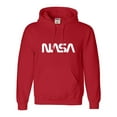thumbnail image 1 of Adult Nasa Worm Logo Sweatshirt Hoodie, 1 of 1