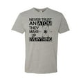 thumbnail image 1 of Adult Never Trust An Atom They Make Up Everything Science Deluxe T-Shirt, 1 of 1