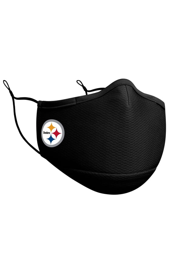 Adult New Era Black Pittsburgh Steelers On-Field Face Covering