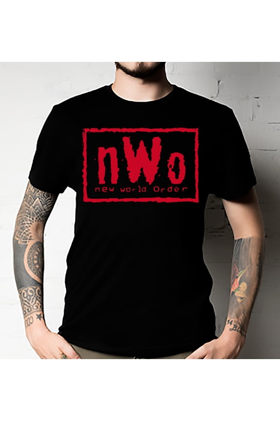 Adult New World Order nWo Wrestling Wolfpac Black T-Shirt Unisex All Size