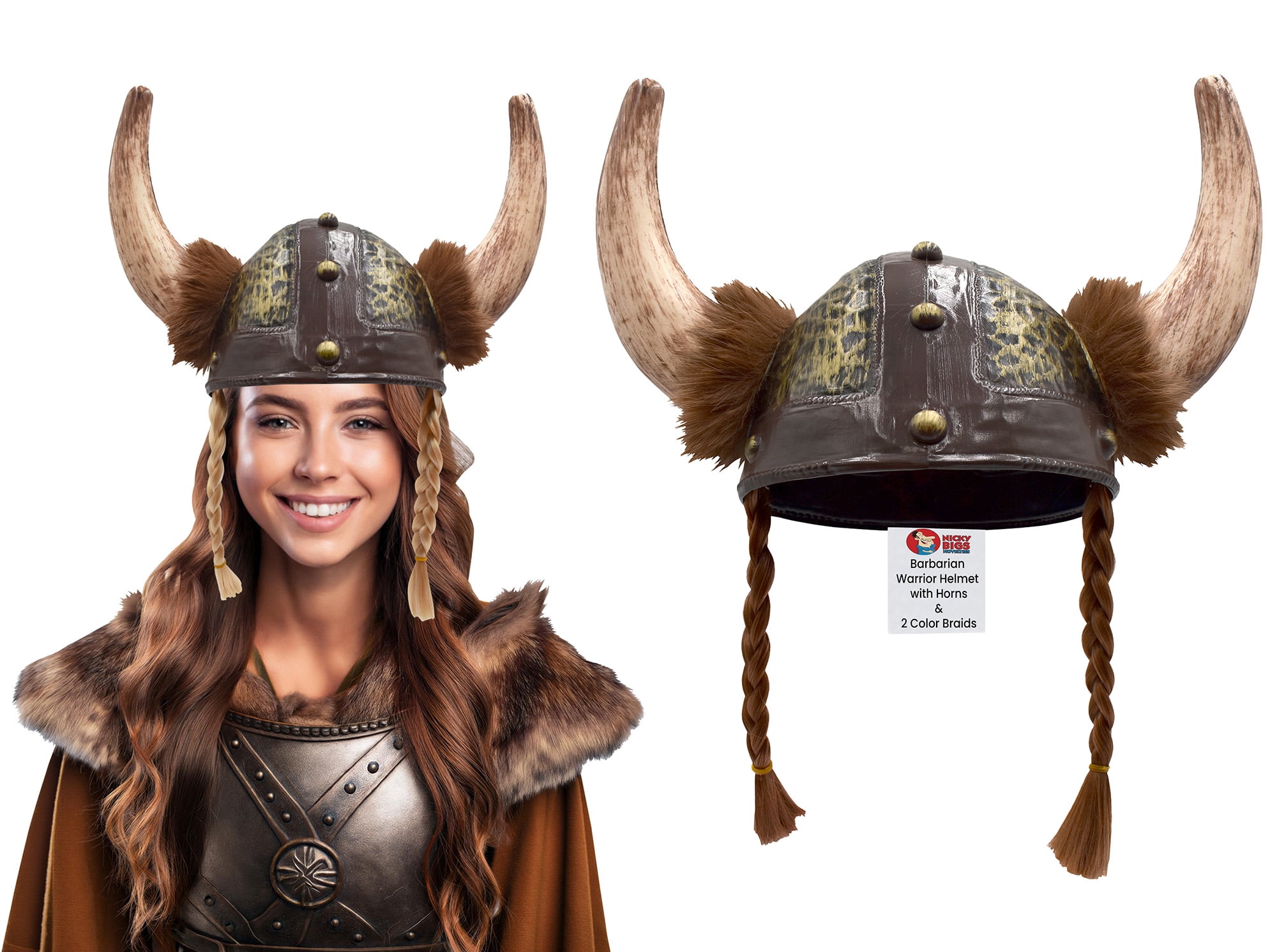 Viking Helmet Medieval Norse Viking Warrior Helmet With Horns