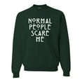 thumbnail image 1 of Adult Normal People Scare Me Sweatshirt Crewneck, 1 of 1