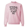 thumbnail image 1 of Adult Normal People Scare Me Sweatshirt Crewneck, 1 of 1