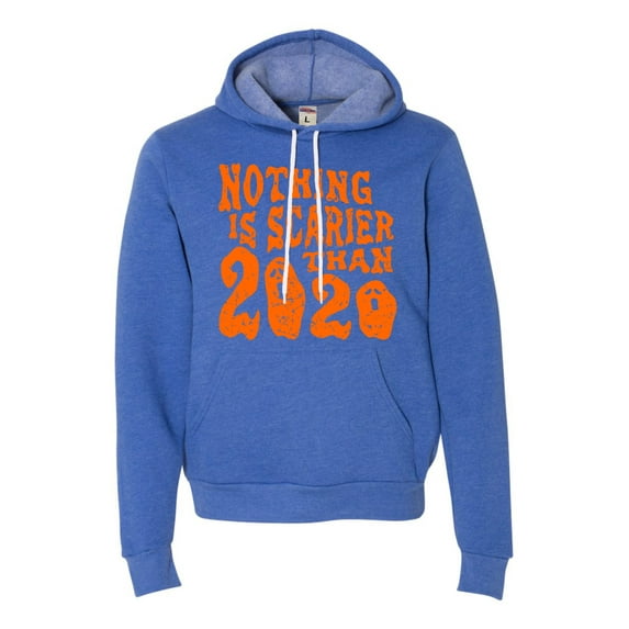 Adult Nothing Is Scarier Than 2020 Funny Ghost Halloween Deluxe Super Soft Sweatshirt Hoodie