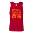 thumbnail image 1 of Adult Nothing Is Scarier Than 2020 Funny Ghost Halloween Sleeveless Tank Top Cotton T-Shirt, 1 of 1