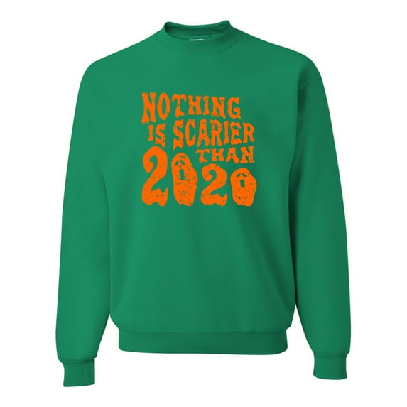 Adult Nothing Is Scarier Than 2020 Funny Ghost Halloween Sweatshirt Crewneck