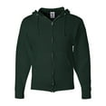 thumbnail image 1 of Adult NuBlend® Fleece Full-Zip Hooded Sweatshirt - FOREST GREEN - M, 1 of 2