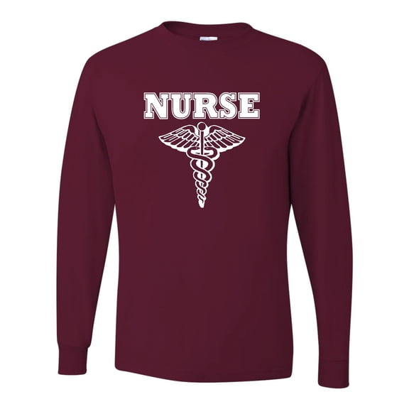 Adult Nurse Logo Long Sleeve T-Shirt