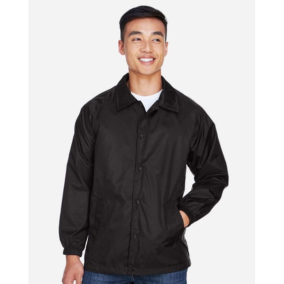 Adult Nylon Staff Jacket - BLACK - L