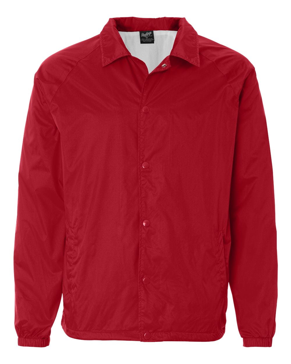 Adult Nylon Taffeta Coaches Jacket - RED - S - Walmart.com