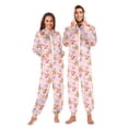 Adult Onesie Blue Background Adult Onesie Fox Rabbit Zipper One-Piece ...