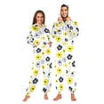 thumbnail image 1 of Adult Onesie Plant Color Flower Yellow Tile Zipper One-Piece Pajamas Unisex with Pockets, 1 of 6