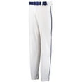 thumbnail image 1 of Adult Open Bottom Piped Baseball Pant, White & Royal - 2XL, 1 of 1