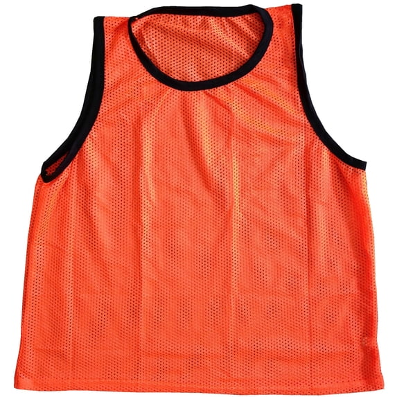 Adult Orange Scrimmage Training Vests Pinnies, Quantity 12