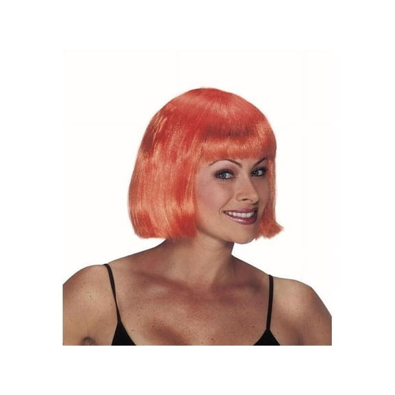 Adult Orange Short Bob Wig